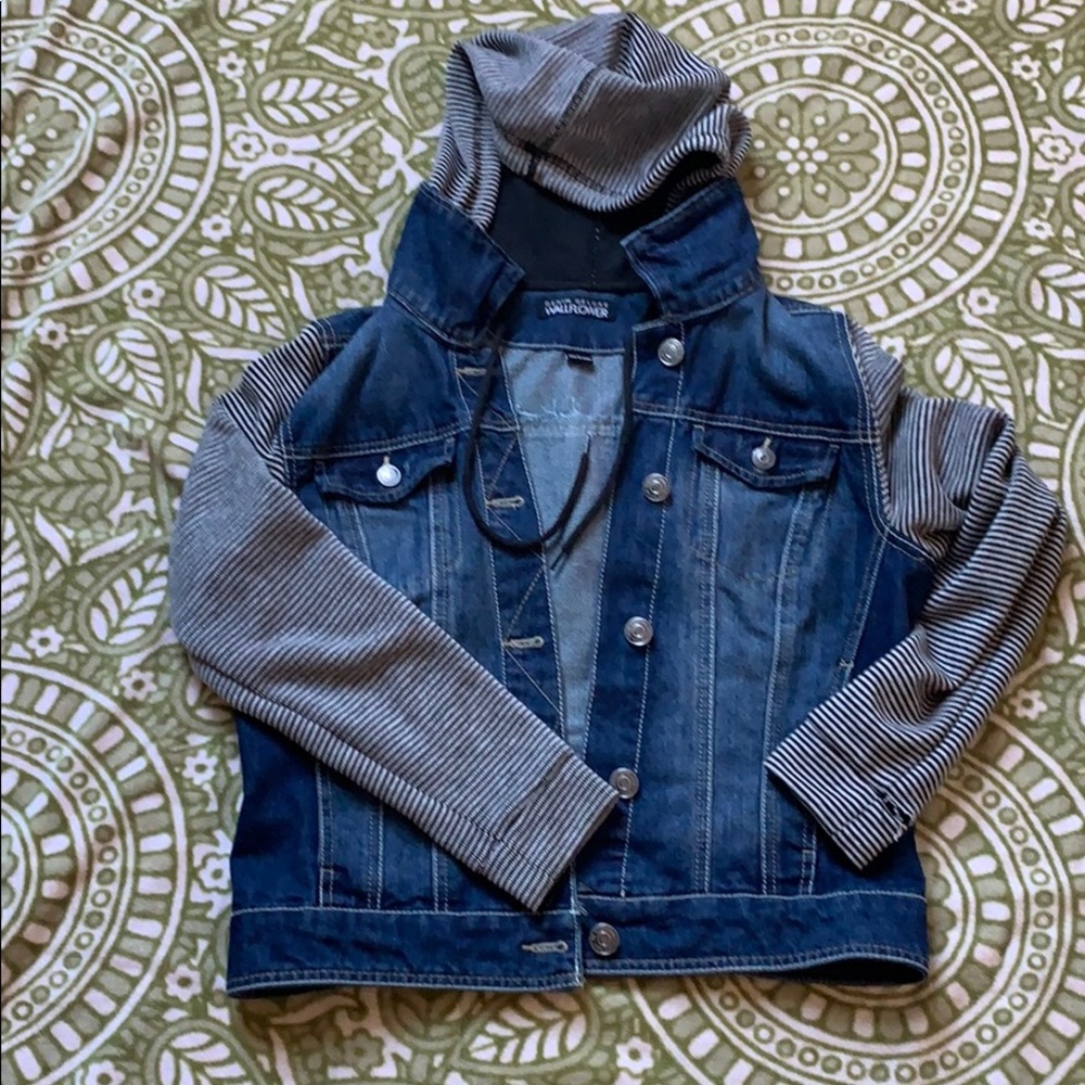 Denim jacket hoodie